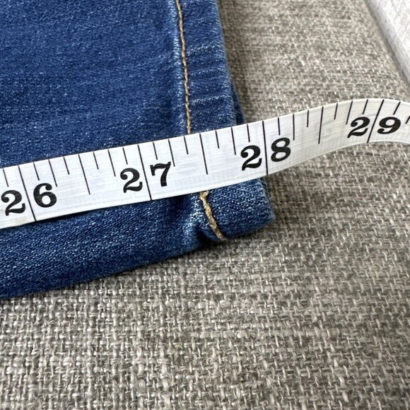 Old Navy Girls Skinny Denim Blue Jeans Size 14 Regular Dark Wash Adj Waist - Picture 7 of 7